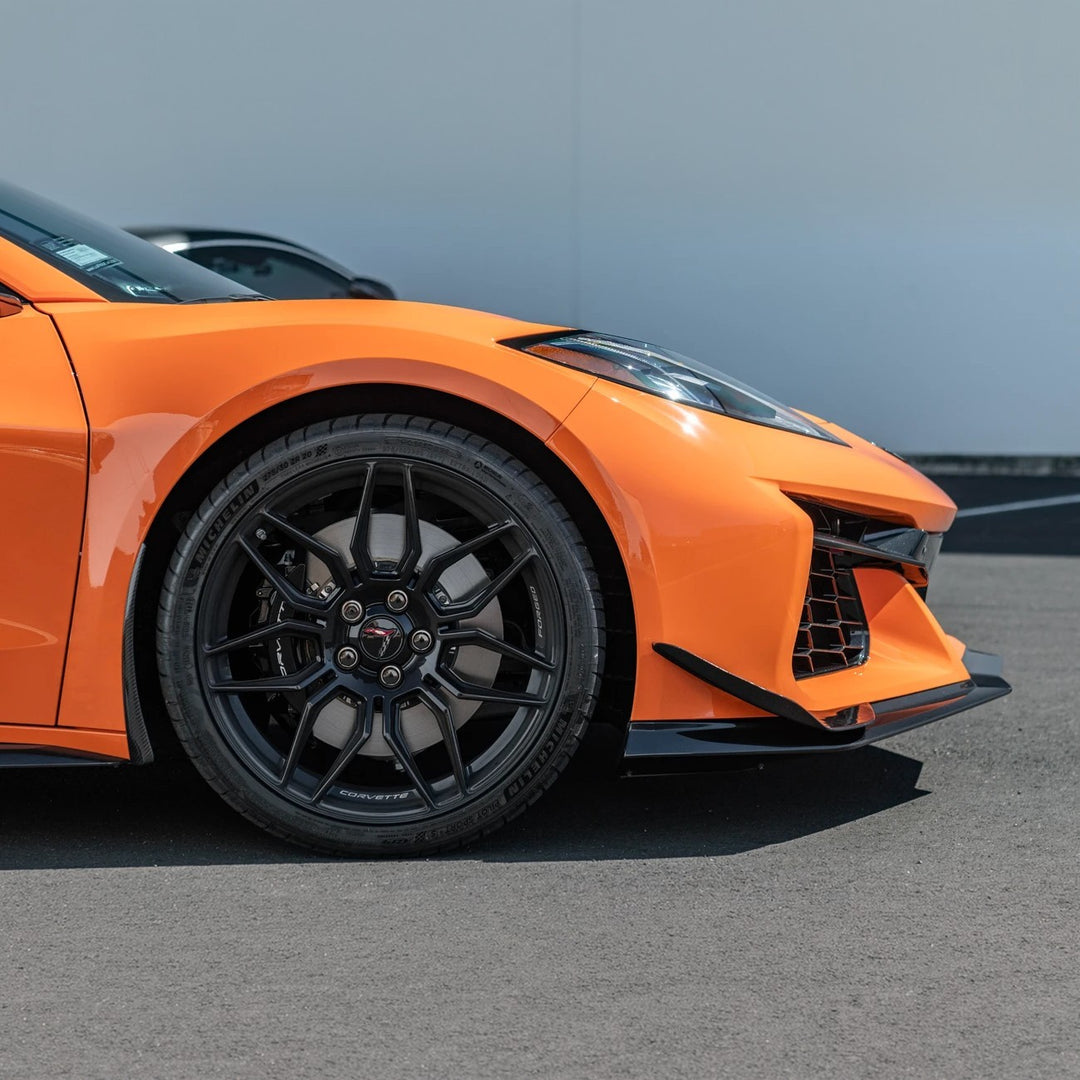 Corvette C8 Carbon Fiber Front Bumper Side Canards