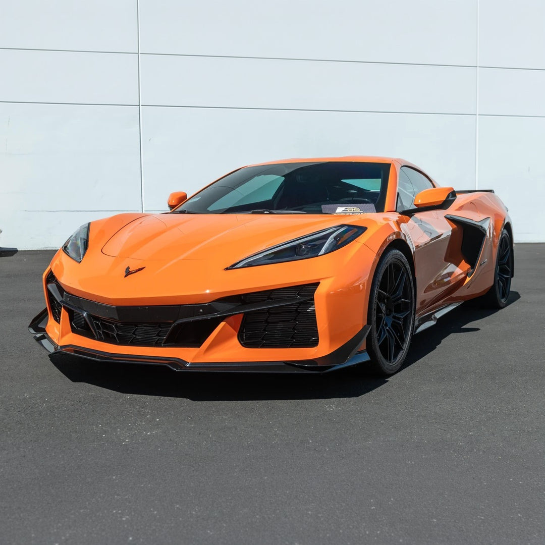 Corvette C8 Carbon Fiber Front Bumper Side Canards