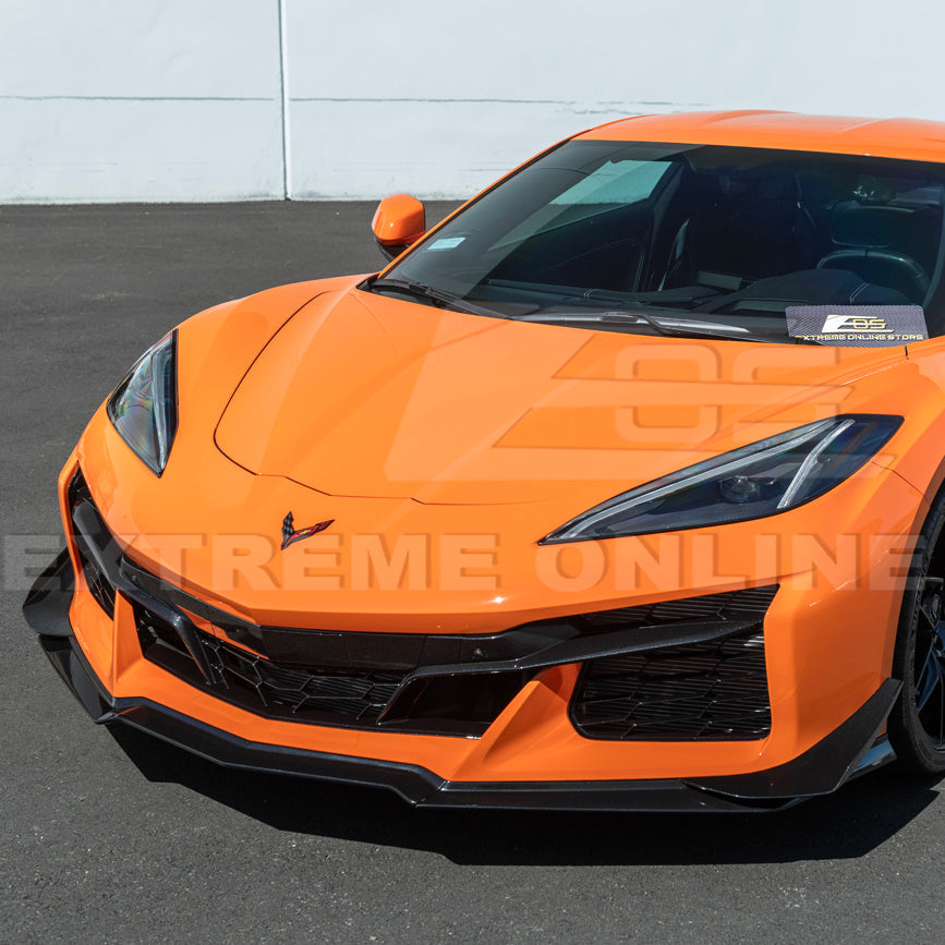 Chevrolet Corvette C8 Z06 / E-Ray DRY CARBON FIBER Front Side Canards