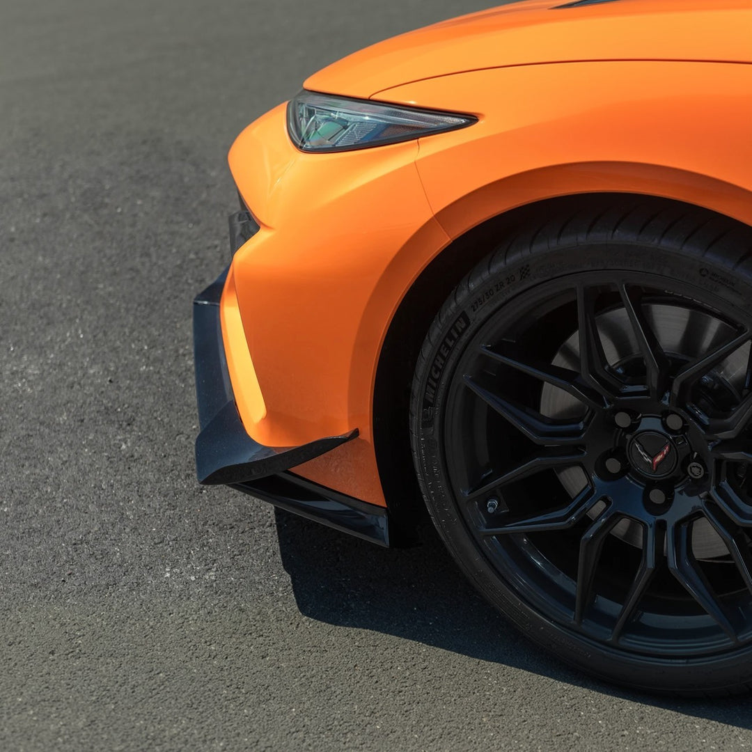 Corvette C8 Carbon Fiber Front Bumper Side Canards