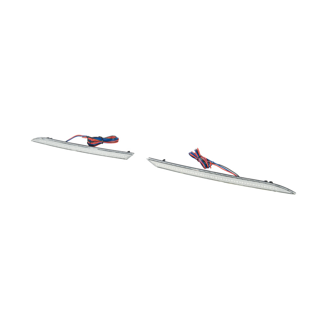 2018-23 Ford Mustang S550 | Rear Bumper Red LED Reflector Light Set