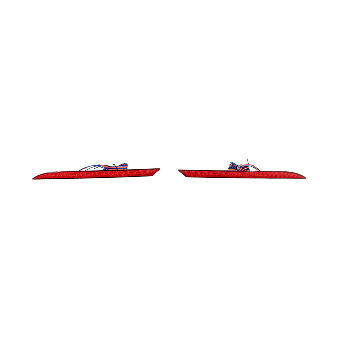 2018-23 Ford Mustang S550 | Rear Bumper Red LED Reflector Light Set