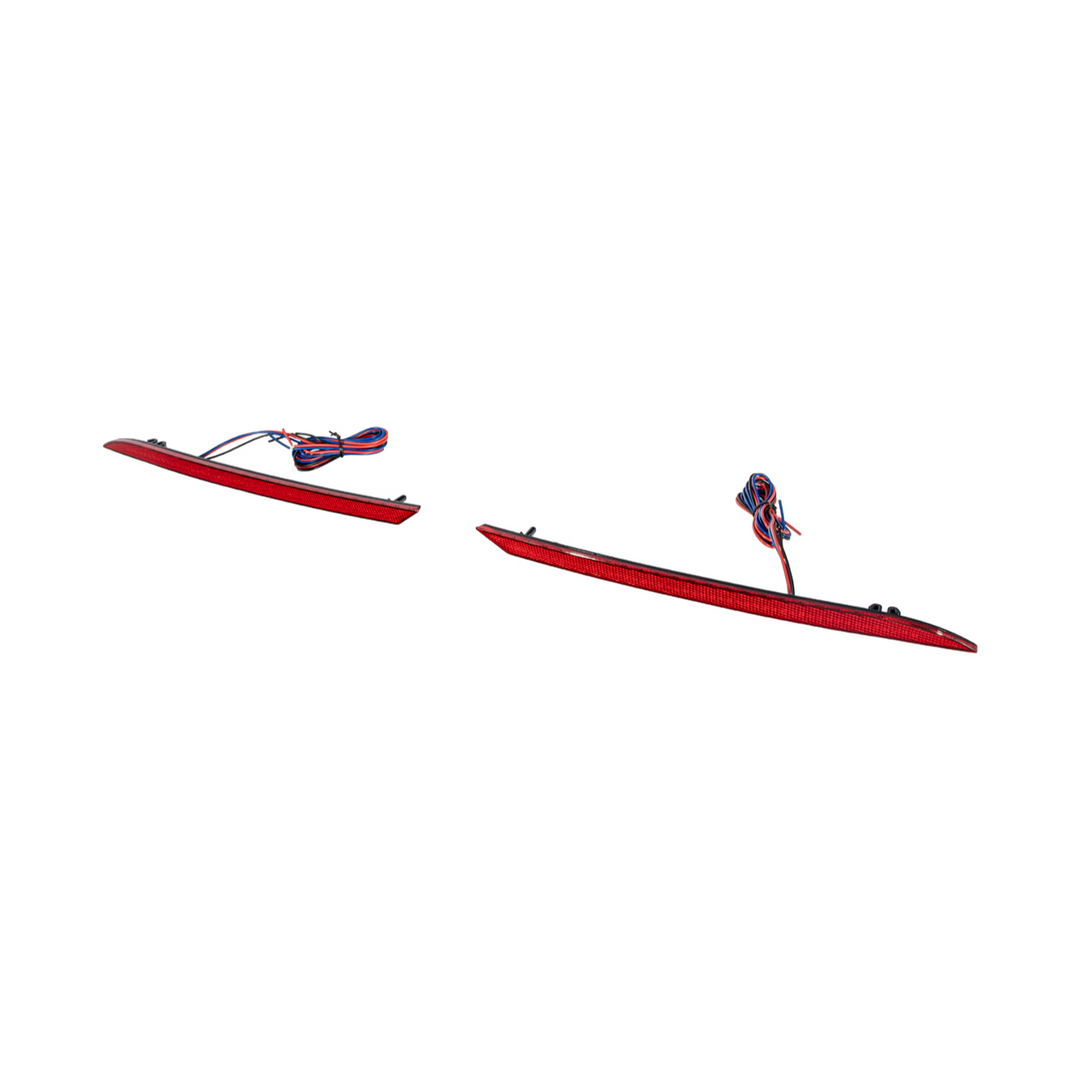 2024-Up Ford Mustang S650 | Rear Bumper Red LED Reflector Light Set
