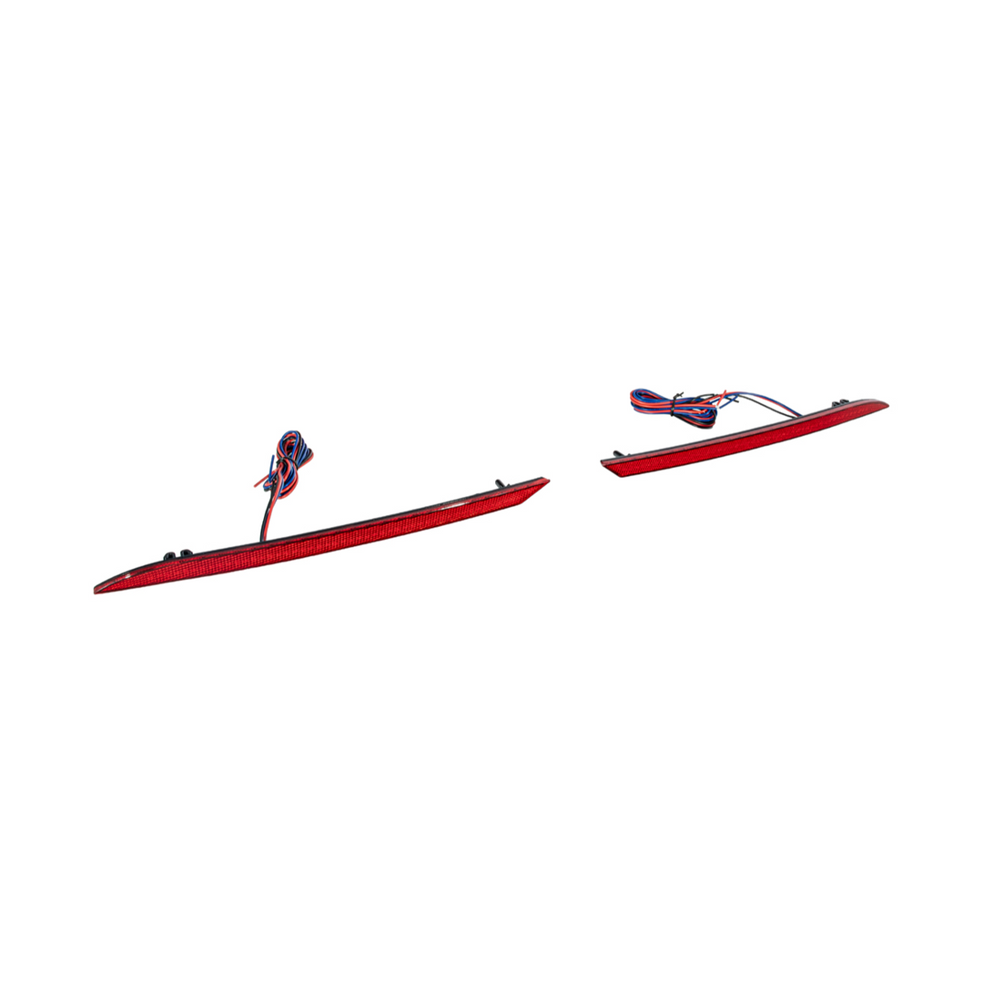 2024-Up Ford Mustang S650 | Rear Bumper Red LED Reflector Light Set
