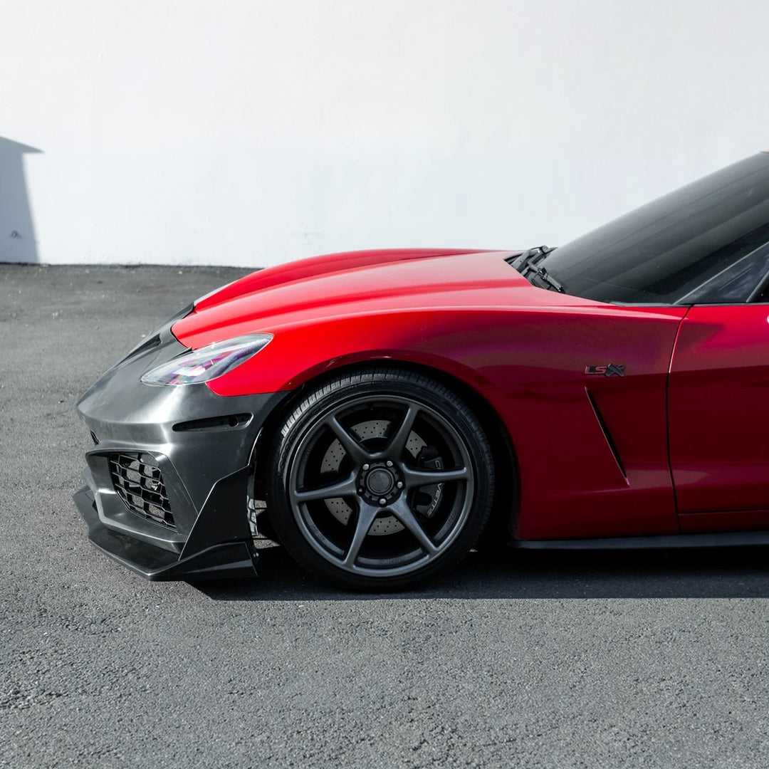 2005-2013 Corvette C6 Base | C7 ZR1 Style Primed Front Bumper Conversion Kit