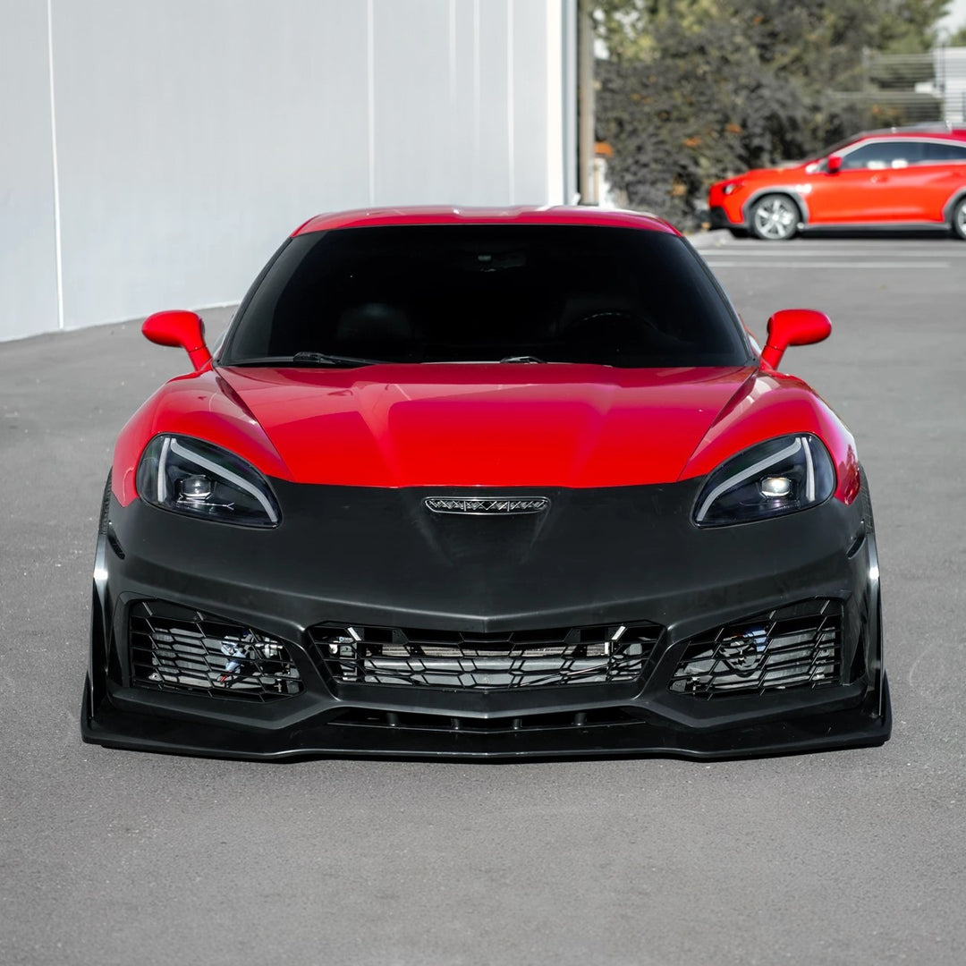 2005-2013 Corvette C6 Base | C7 ZR1 Style Primed Front Bumper Conversion Kit