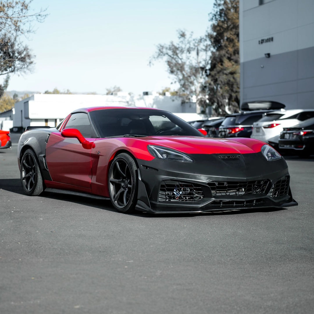 2005-2013 Corvette C6 Base | C7 ZR1 Style Primed Front Bumper Conversion Kit