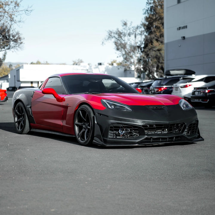 2005-2013 Corvette C6 Base | C7 ZR1 Style Primed Front Bumper Conversion Kit