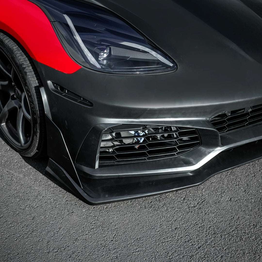 2005-2013 Corvette C6 Base | C7 ZR1 Style Primed Front Bumper Conversion Kit