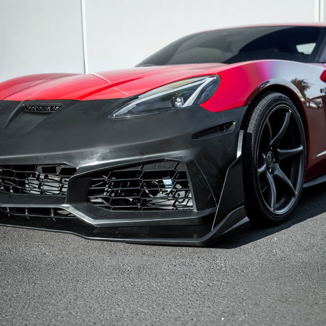 2005-2013 Corvette C6 Base | C7 ZR1 Style Primed Front Bumper Conversion Kit
