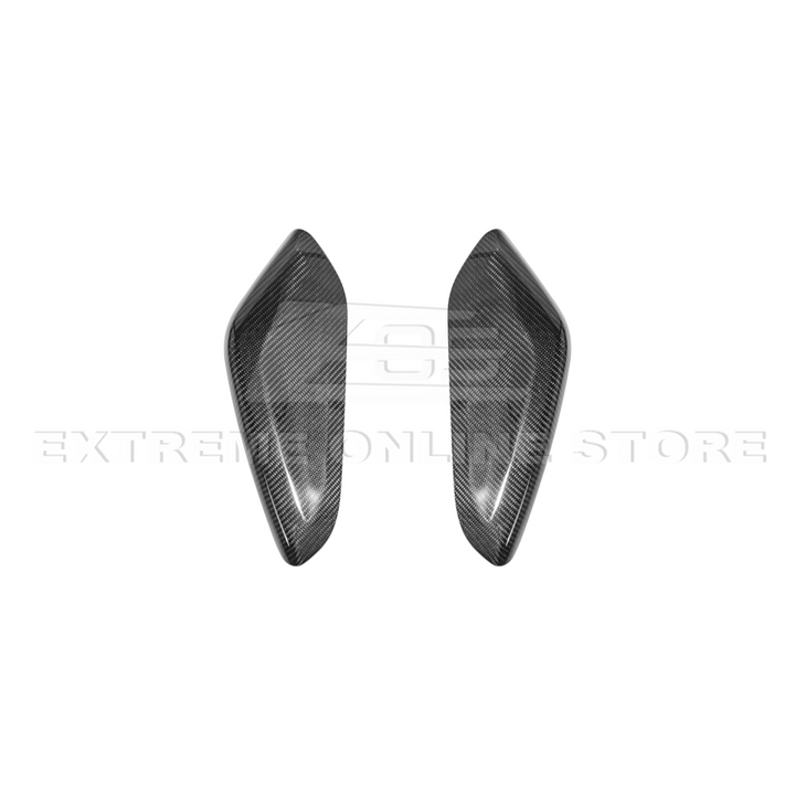 2019-24 Camaro Dry Carbon Fiber Front Side Knee Pad Panel Cover Pair