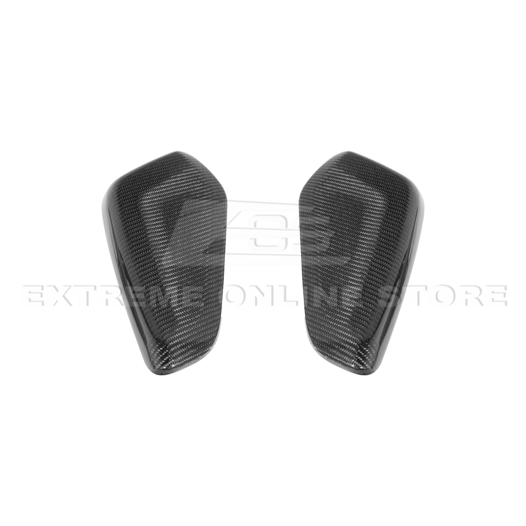 2019-24 Camaro Dry Carbon Fiber Front Side Knee Pad Panel Cover Pair