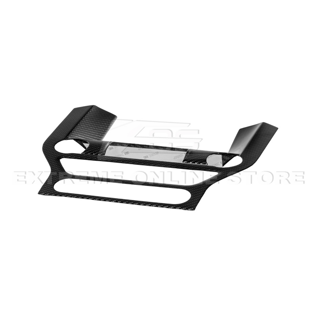2015-23 Ford Mustang DRY CARBON FIBER Center Console Control Panel Cover