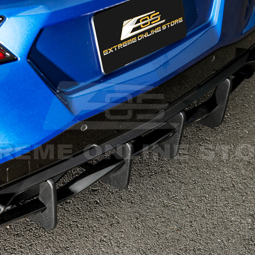 Corvette C8 Stingray DRY CARBON FIBEr Add-On Rear Diffuser Fin