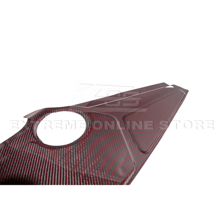 Corvette C8 DRY CARBON FIBER Coupe Engine Bay Panel Cover (3-Pieces Version)
