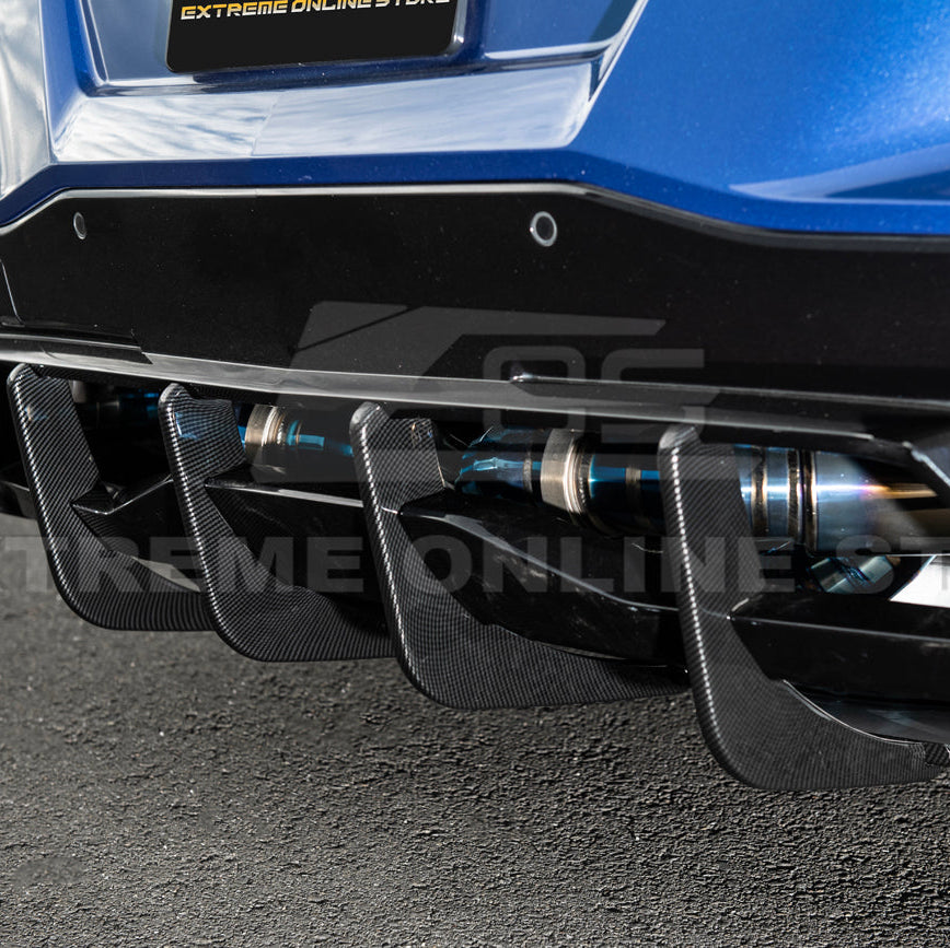 Corvette C8 Stingray DRY CARBON FIBEr Add-On Rear Diffuser Fin