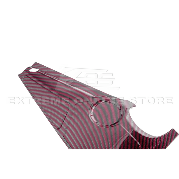 Corvette C8 DRY CARBON FIBER Coupe Engine Bay Panel Cover (3-Pieces Version)
