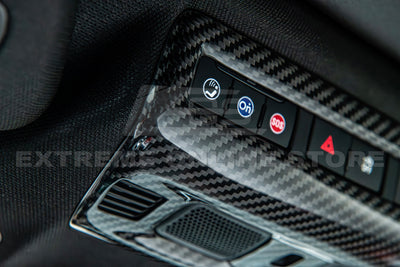 Chevrolet Corvette C8 Carbon Fiber Roof Reading Light Control Panel Trim Cover