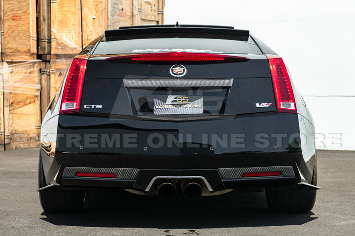 2009-15 CTS-V Coupe DRY CARBON FIBER Rear Deck Lid Applique Trunk Insert