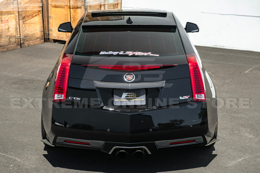 2009-15 CTS-V Coupe DRY CARBON FIBER Rear Deck Lid Applique Trunk Insert
