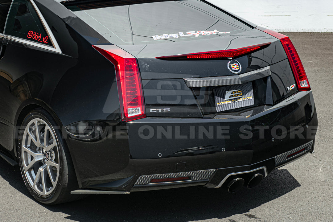 2009-15 CTS-V Coupe DRY CARBON FIBER Rear Deck Lid Applique Trunk Insert