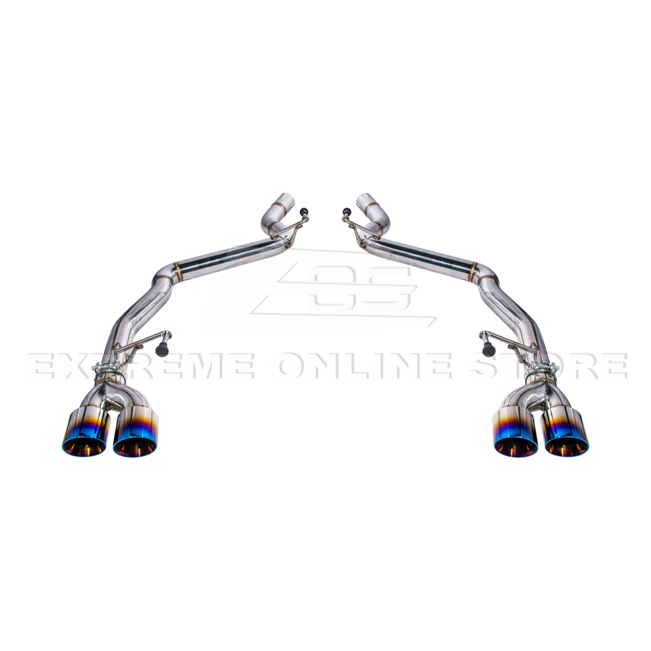 2024+ Mustang GT Muffler Delete Axle Back Quad Tips Exhaust