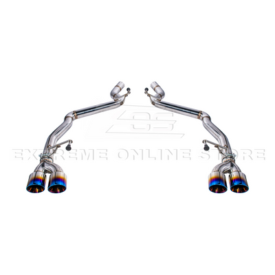 2024+ Mustang GT Muffler Delete Axle Back Quad Tips Exhaust