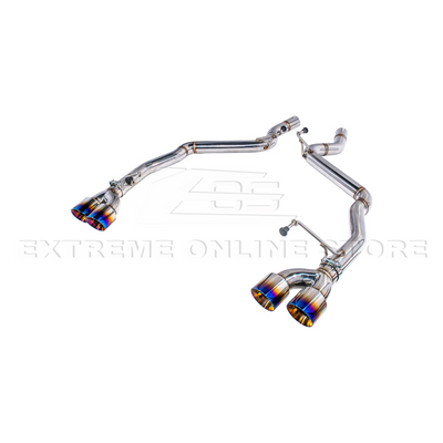 2024+ Mustang GT Muffler Delete Axle Back Quad Tips Exhaust