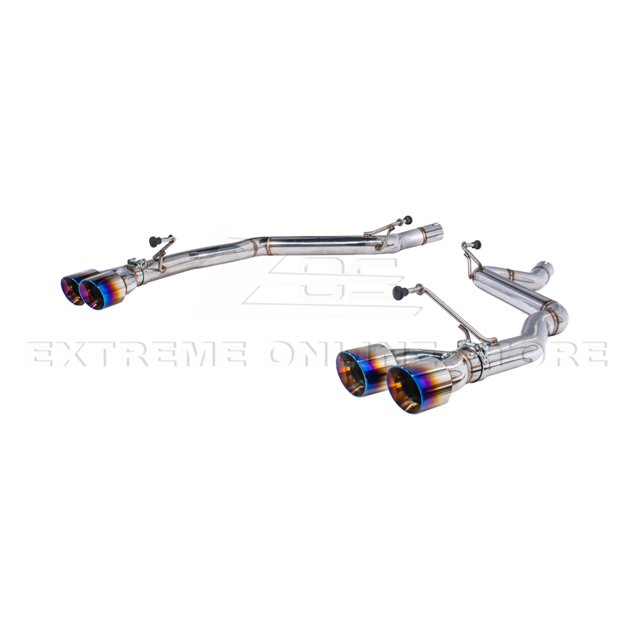 2024+ Mustang GT Muffler Delete Axle Back Quad Tips Exhaust