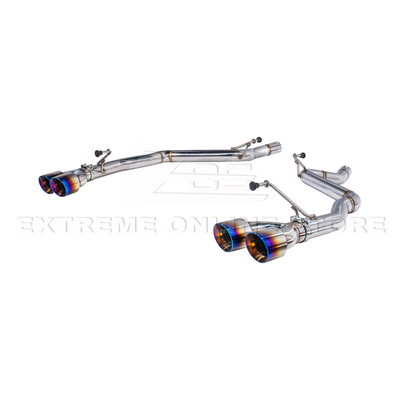 2024+ Mustang GT Muffler Delete Axle Back Quad Tips Exhaust