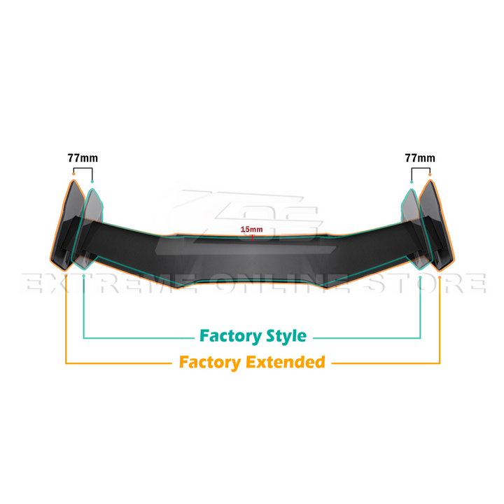 Corvette C7 ZR1 ZTK Conversion Extended High Wing With Wing Riser