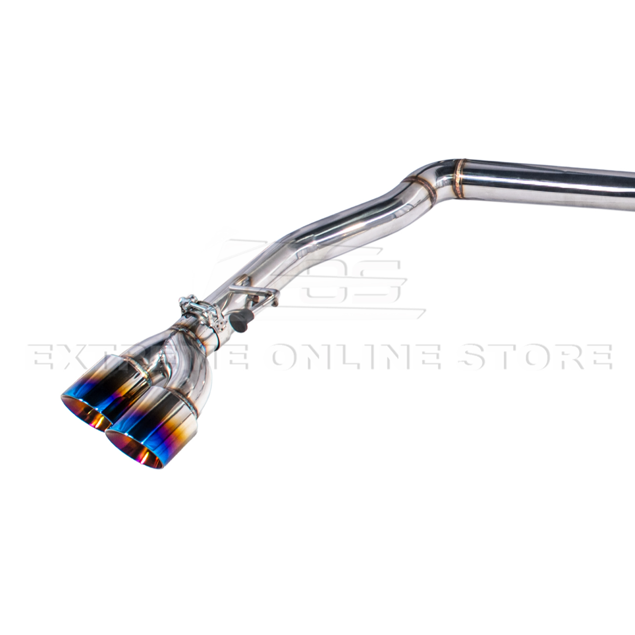 2024+ Mustang GT Muffler Delete Axle Back Quad Tips Exhaust