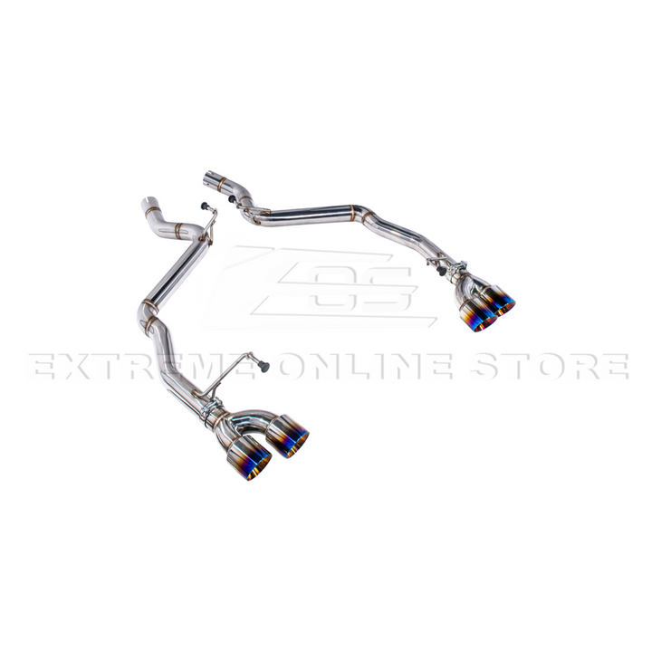 2024+ Mustang GT Muffler Delete Axle Back Quad Tips Exhaust