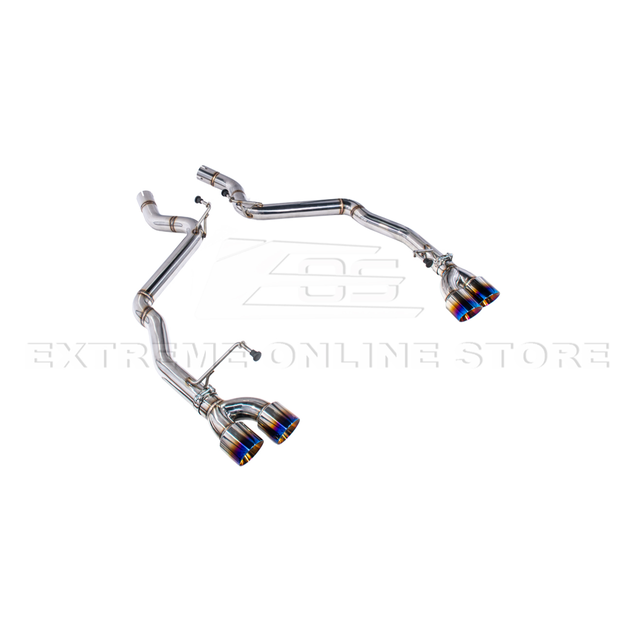 2024+ Mustang GT Muffler Delete Axle Back Quad Tips Exhaust