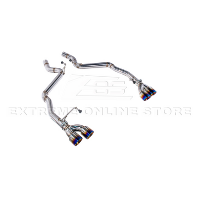 2024+ Mustang GT Muffler Delete Axle Back Quad Tips Exhaust