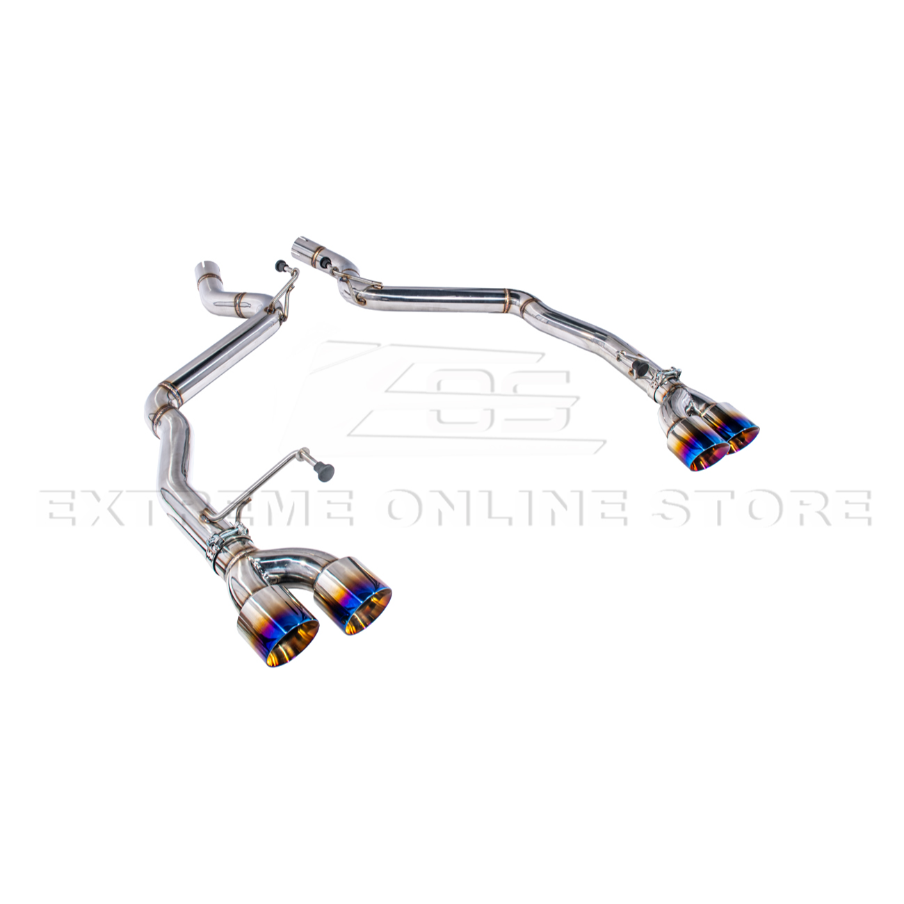 2024+ Mustang GT Muffler Delete Axle Back Quad Tips Exhaust