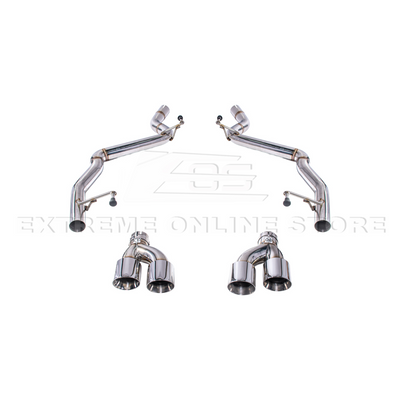 2024+ Mustang GT Muffler Delete Axle Back Quad Tips Exhaust