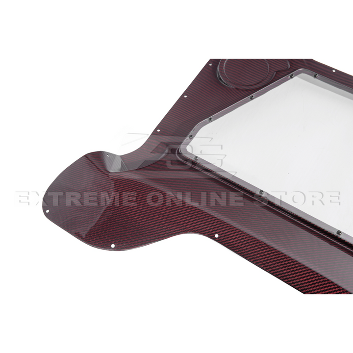 Corvette C8 HTC DRY Carbon Fiber Engine Bay Panel Cover
