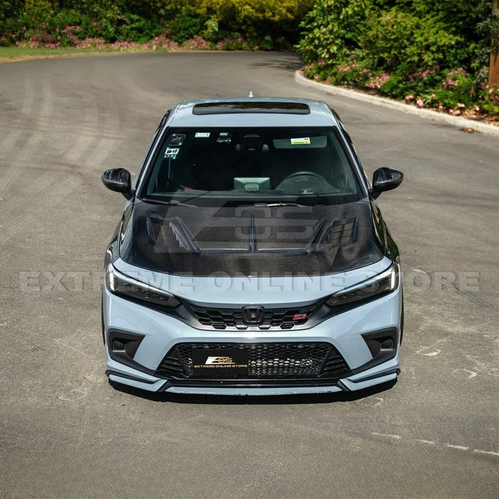 2022-Up Honda Civic JDM Varis Style Front Vented Bumper Hood