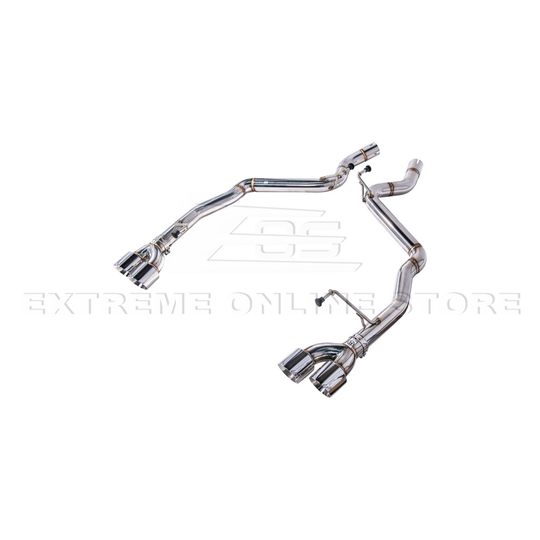 2024+ Mustang GT Muffler Delete Axle Back Quad Tips Exhaust