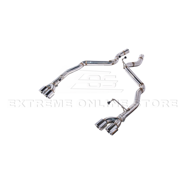 2024+ Mustang GT Muffler Delete Axle Back Quad Tips Exhaust