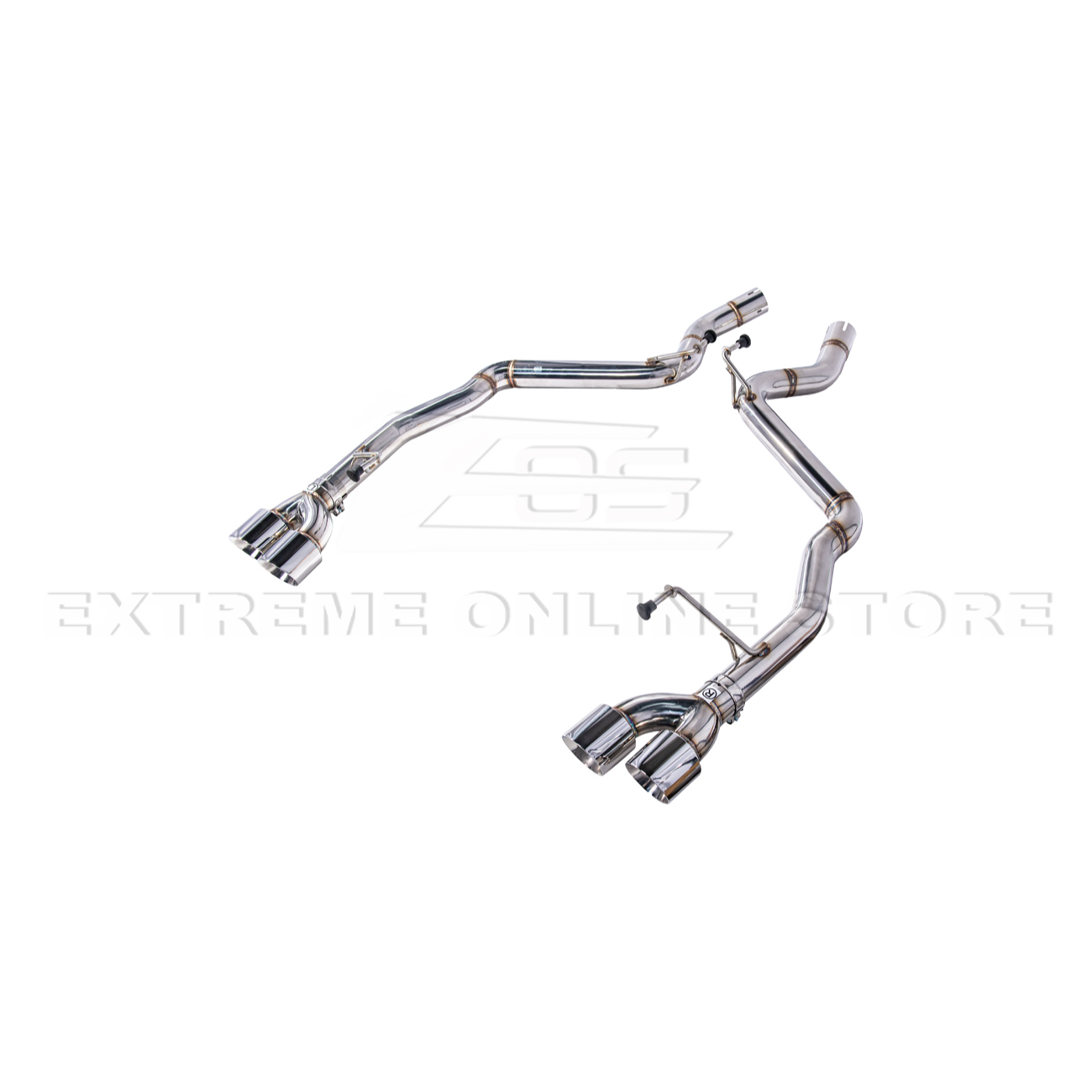 2024+ Mustang GT Muffler Delete Axle Back Quad Tips Exhaust