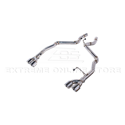 2024+ Mustang GT Muffler Delete Axle Back Quad Tips Exhaust