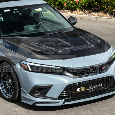 2022-Up Honda Civic JDM Varis Style Front Vented Bumper Hood