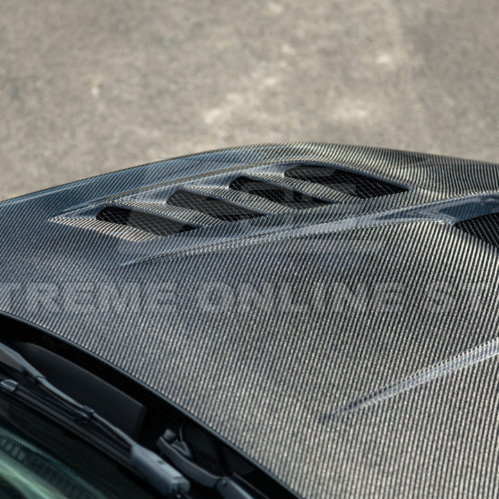 2022-Up Honda Civic | JDM Varis Style CARBON FIBER Front Vented Hood w/ Fender