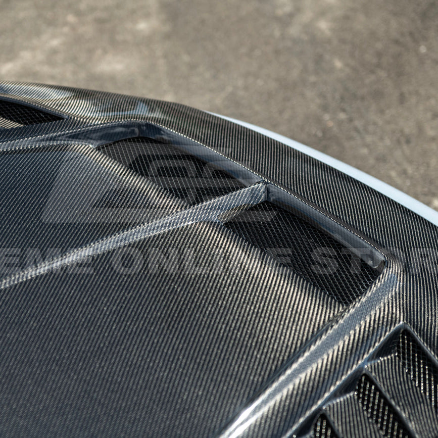 2022-Up Honda Civic | JDM Varis Style CARBON FIBER Front Vented Hood w/ Fender