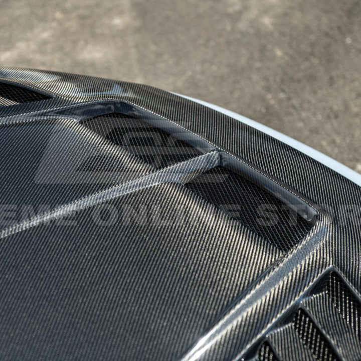 2022-Up Honda Civic | JDM Varis Style CARBON FIBER Front Vented Hood w/ Fender
