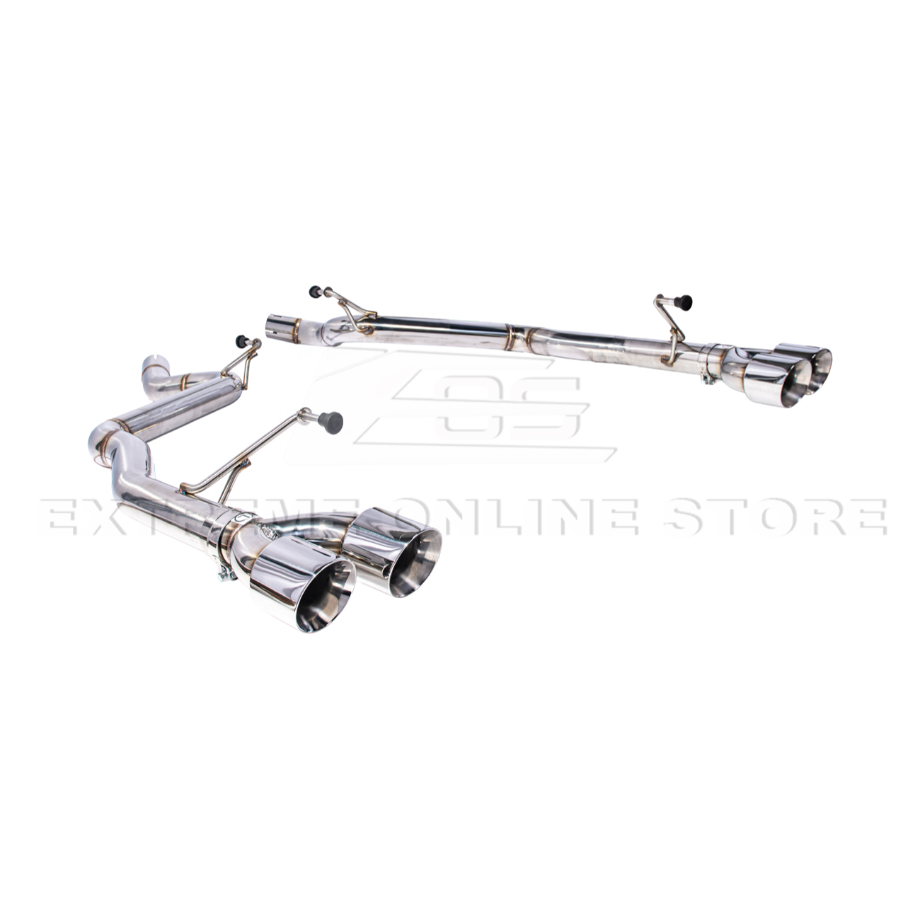2024+ Mustang GT Muffler Delete Axle Back Quad Tips Exhaust