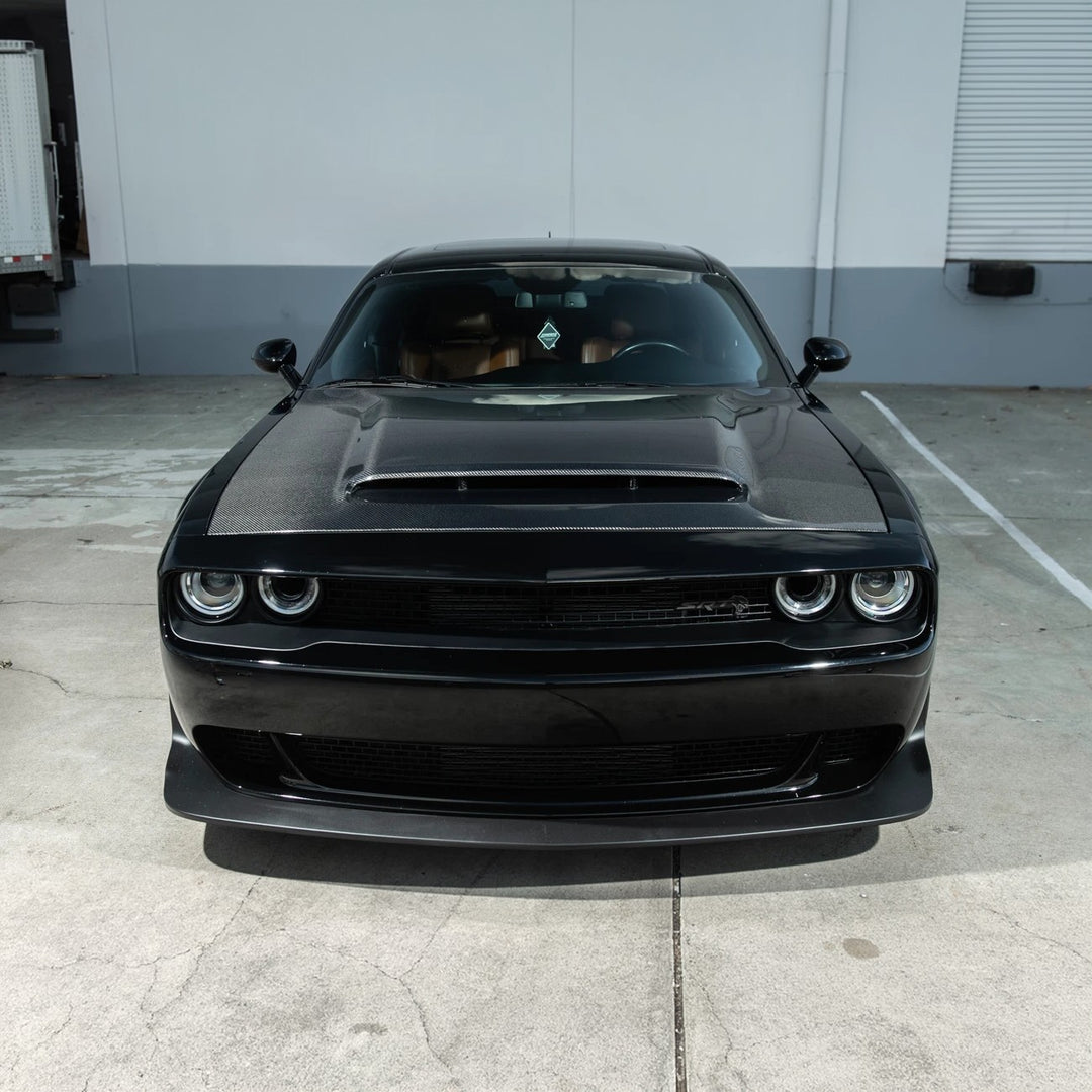 2008-23 Dodge Challenger | SRT Demon Style Carbon Fiber Scooped Front Hood