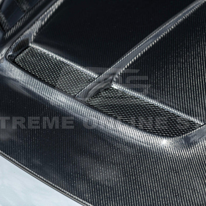 2022-Up Honda Civic | JDM Varis Style CARBON FIBER Front Vented Hood w/ Fender